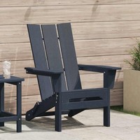 Klappbarer Adirondack-Stuhl Marineblau 80,5 X 74,5 X 92 Cm Hdpe