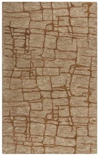 8x10 Rizzy Rugs Beige Geometric Faded Cubes Area Rug BKR105 - Aprx 7' 9" x 9' 9"