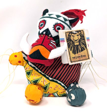 Disney Lion King Broadway Musical Bean Bag Plush Trickster 3 1997 Taymor Costum