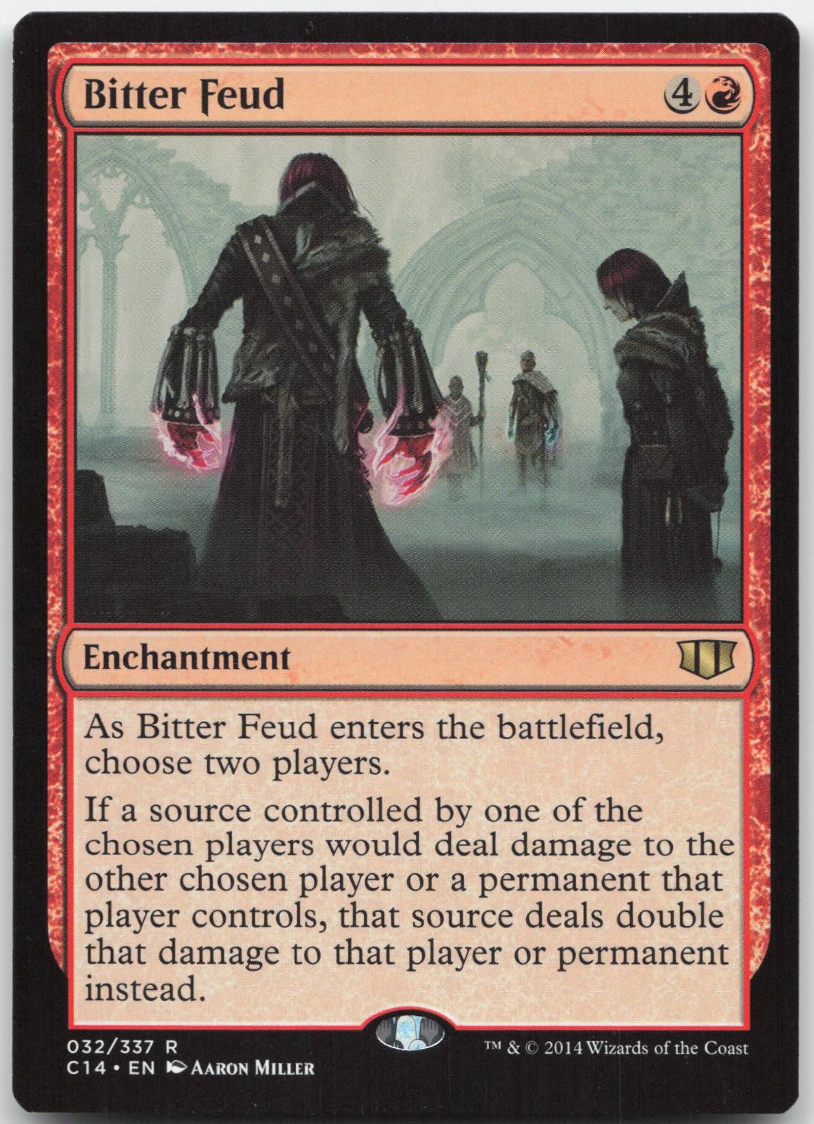 Bitter Feud - Commander 2014 - Rare - Magic: The Gathering