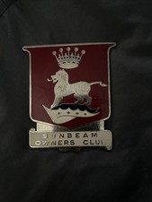 Vtg Sunbeam Owners Club Car Bumper Grille Bad...