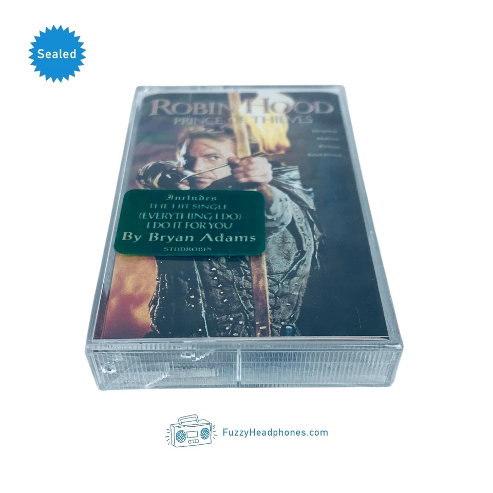 Robin Hood: Prince Of Thieves Soundtrack Cassette Tape (1991) Bryan Adams SEALED - Image 4 of 4