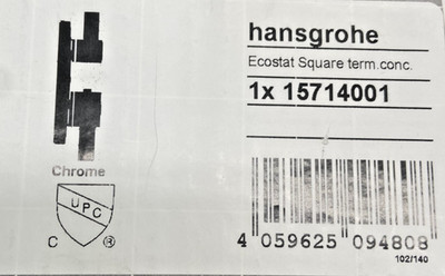 Hansgrohe 15714001 Shower Thermostatic Trim w/ Volume Control & Diverter *READ*