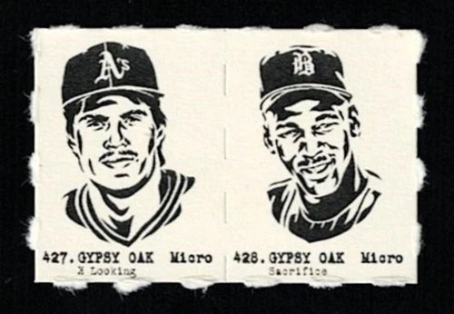 JOSE CANSECO - MICHAEL JORDAN Uncut 2-Card Panels RARE MICRO Cards