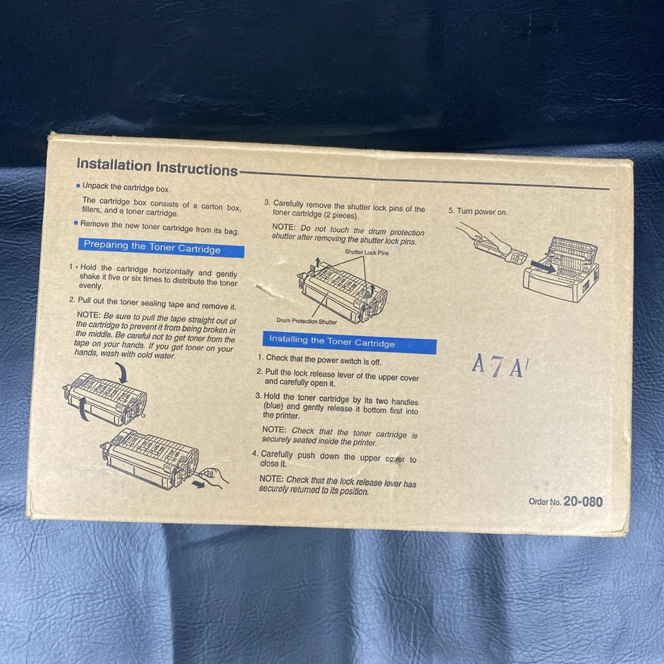 Cartucho de tóner NEC SuperScript 860 Superfine negro 20-080 nuevo sellado Foto 4 de 4