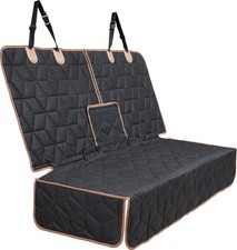 Dog Car Seat Cover for Back Seat, Heavy-Duty Non-Slip Waterproof Car Bench Pr...