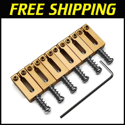 #ad Brass Guitar Bridge Saddles Tremolo Replacement Parts $69.99