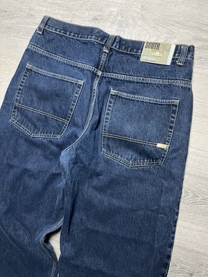 Vintage 2000s Southpole Baggy Wide Leg Jeans Dark Wash Measures