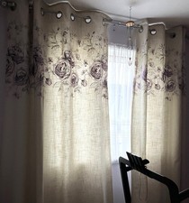 Pair of Next Eyelet Curtains - size 135cm x 229cm