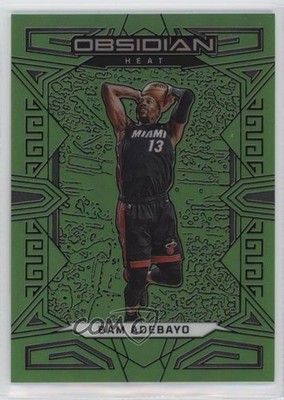 2022-23 Panini Obsidian Electric Etch Green Flood 25/25 Bam Adebayo #47 hs9