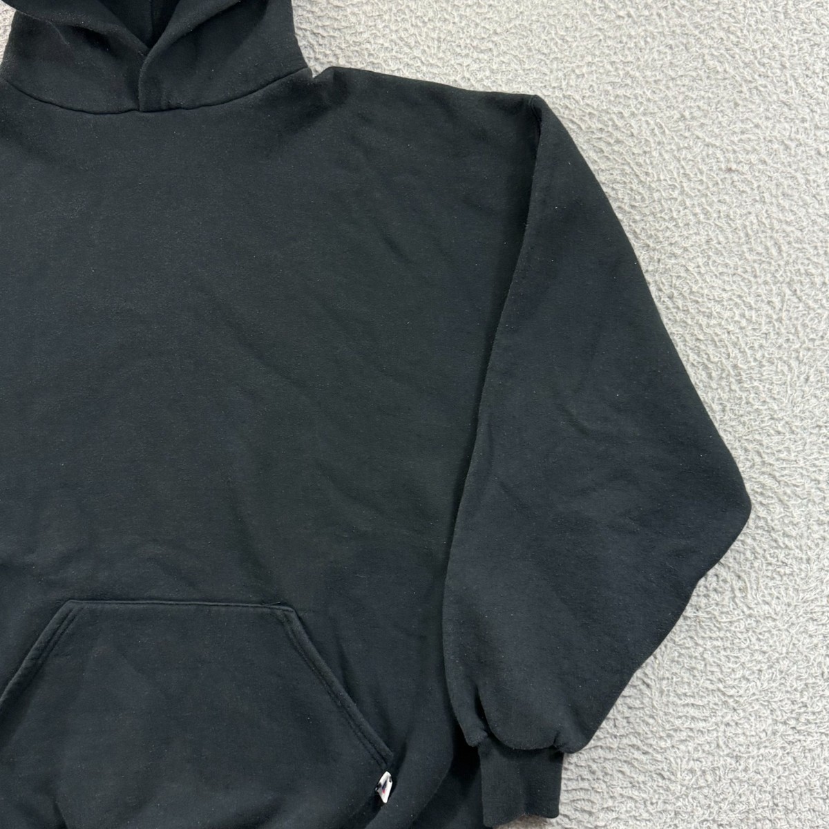 トップス RUSSELL ATHLETIC Blank Pullover Hoodie . Vintage Russell Athletic Hoodie Mens XL Black Sweatshirt Pullover