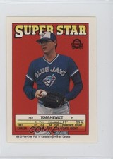 1988 Super Star Sticker Backs Tom Henke Al Pedrique Greg Minton ( 128 176) 0au4