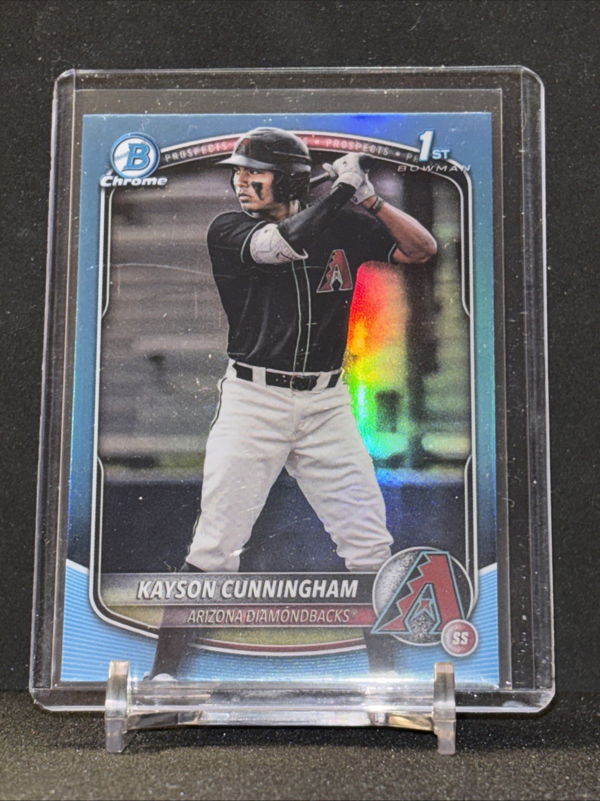 2025 Bowman Draft Kayson Cunningham Chrome Sky Blue Refractor #BDC-84