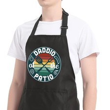 Grill Aprons for Menwith Pockets, Daddio of the Patio Apron Funny Gifts for D...