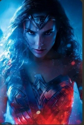 4x6 Color Photo Print Women Fan Art ai Fantasy superhero cosplay Dark Fame 35dd