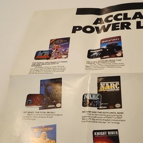 Swords and Serpents Poster ONLY Nintendo NES Foldable Insert