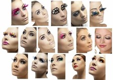 Smiffy's False Eyelashes diva womens photo shoot model Costume Accessories