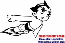 Atom Flying Graphic Die Cut decal sticker Car Truck Boat Window Bumper 7"