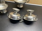 Etain French Pewter Rams Heads Loving Cup Trinket Dish and large Dish set of 6 — photo 8