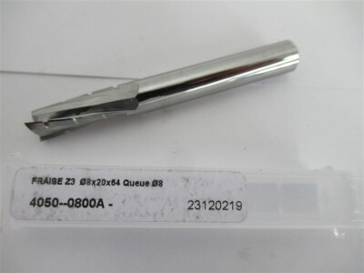 Diager 4050-0800A , 8mm Solid Carbide Up-Cut Router Bit