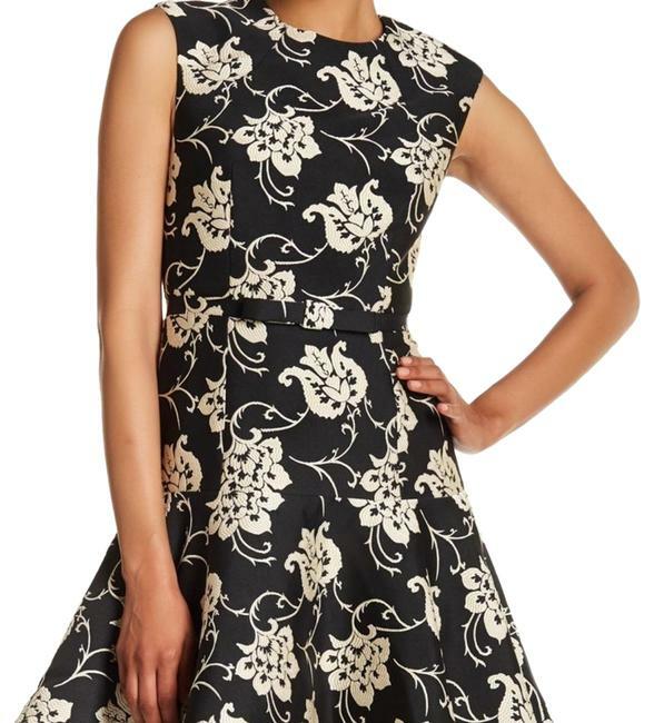 NWT Ted Baker London Ornate Paisley Ruffle Hem Dress Black TB 5 US 14 $395