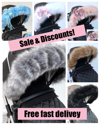 universal fur hood for pram