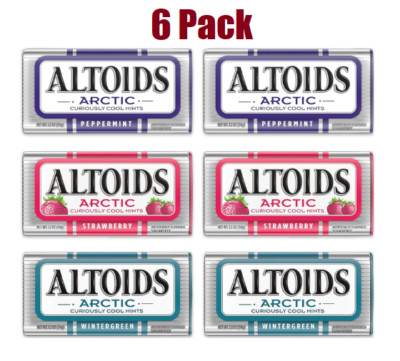 Altoids Mints Arctic Variety Pack 1.2oz Each, (Pack of 6)