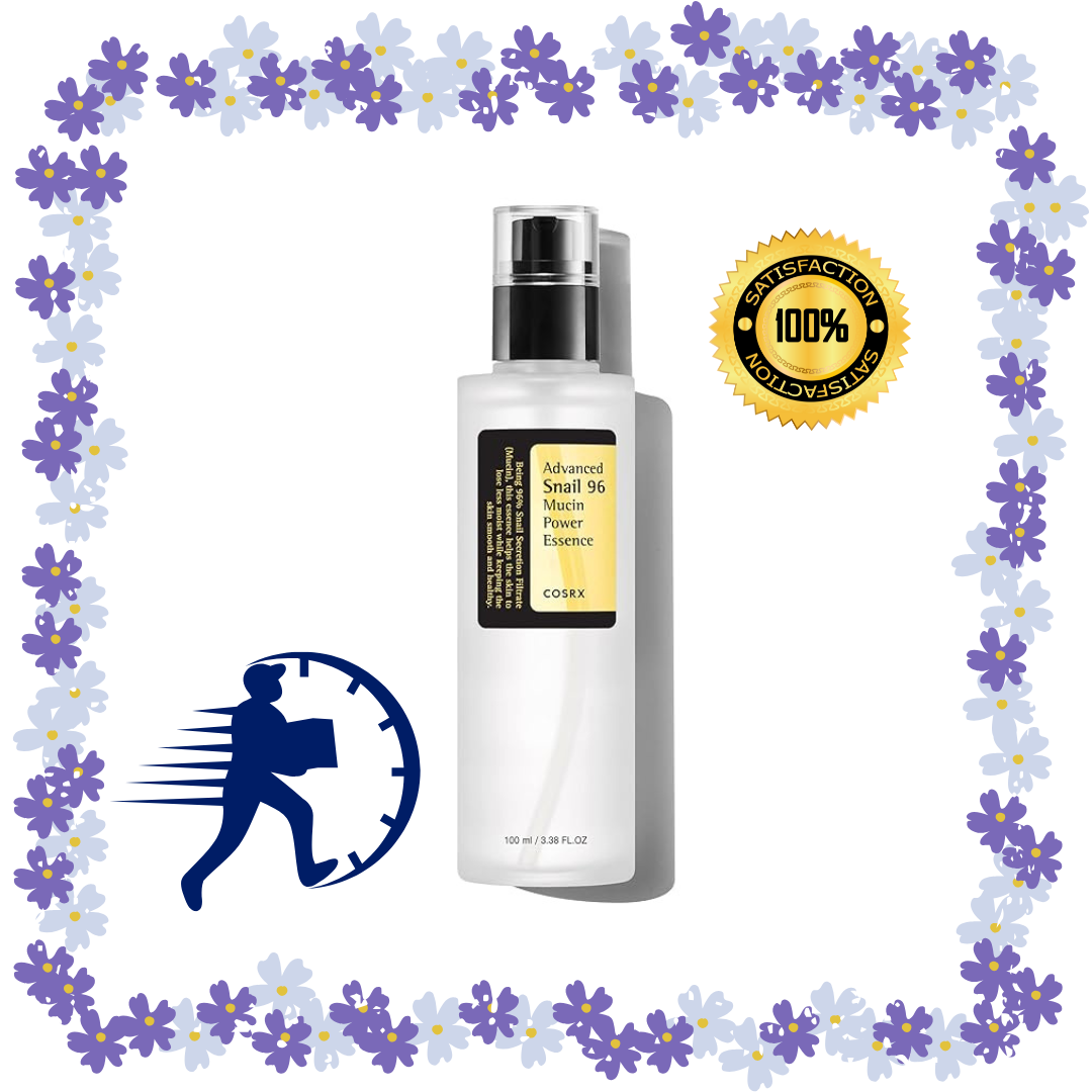 COSRX Snail Mucin 96% Power Repairing Essence Hydrating Serum 3.38 Fl.Oz 100 ML for Deep Moisture and Skin Repair