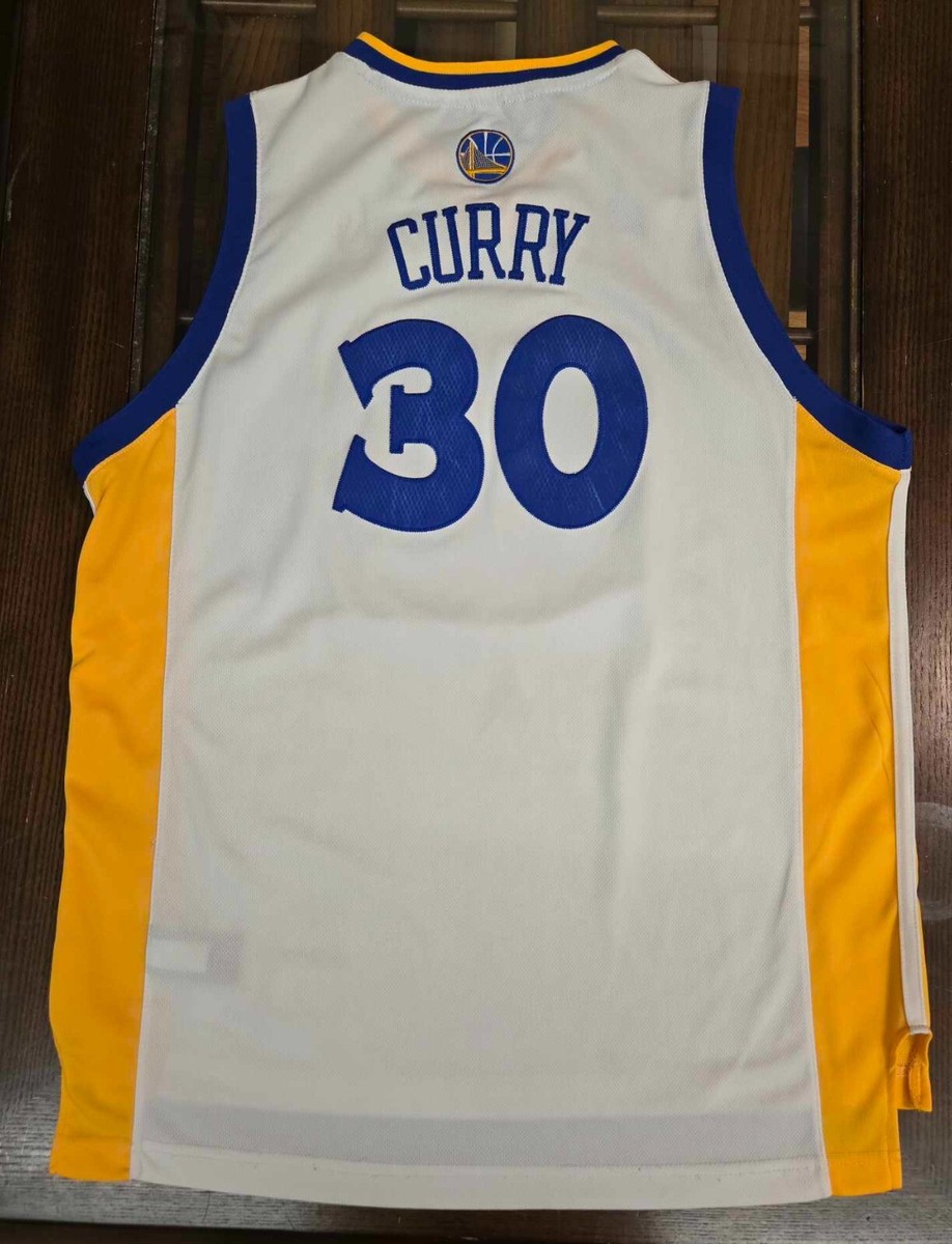 Golden State Warriors Stephen Curry #30 White Adidas NBA Swingman