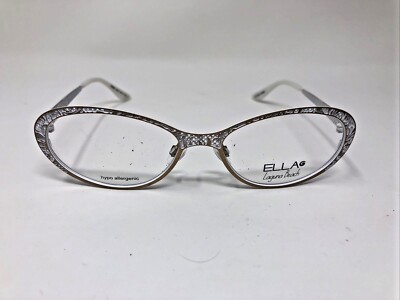 ELLA LAGUNA BEACH EYEGLASSES FRAME 701946 35 53-16-140 WHITE BROWN 2024