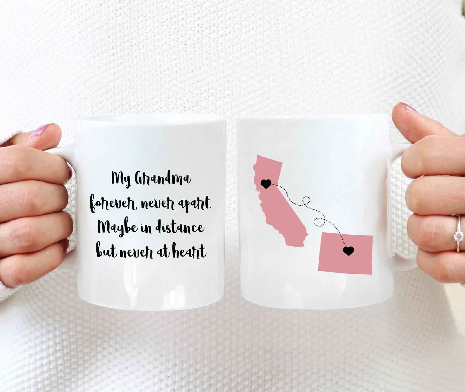 Grandma Personalized Long Distance Mug Custom Name Gift For Grandma Mothers Day