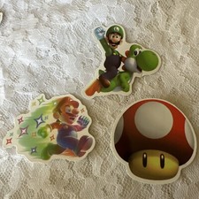 Lot Of 3 Mario Bros Brothers Vinyl Stickers Decals f 