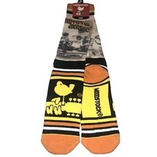 Woodstock Hippies Welcome '69 Men's Crew Socks - size 10-13 - NWT