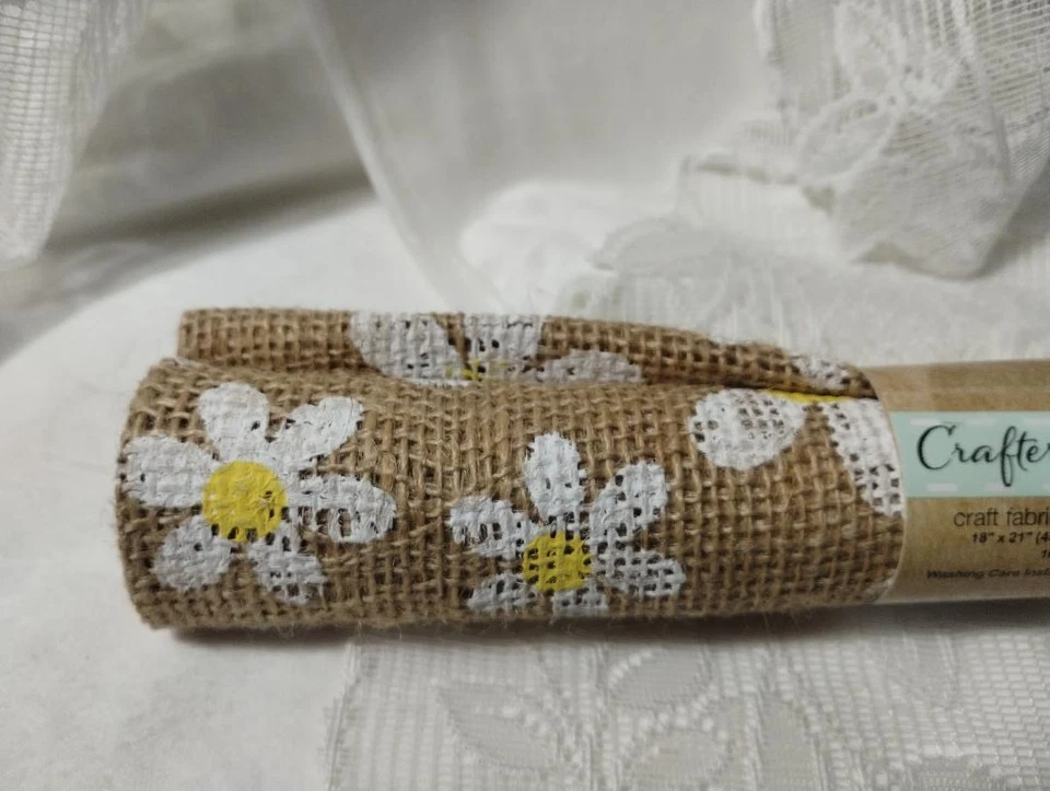 NEW Crafter Square 100% JUTE BURLAP BUMBLEBEE HIVE DAISY SUNFLOWER diy YOU PICK - Image 3 of 4