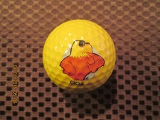 LOGO GOLF BALL-EAGLE......GOLF SLOGAN....GOLF RELATED....EAGLE LOGO..YELLOW BALL