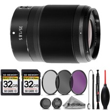 Nikon NIKKOR Z 35mm f/1.8 S Lens 3 FILTER 64GB STORAGE BUNDLEKIT