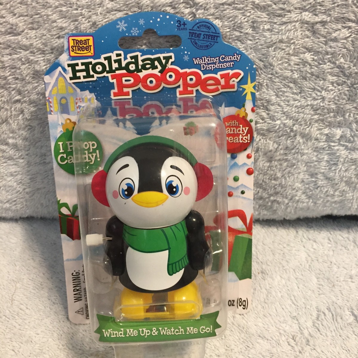 Holiday Penguin Pooper (Poops Candy) Walking Candy Dispenser New