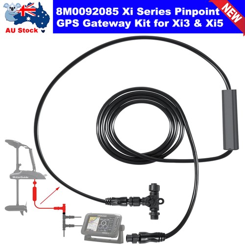 Kit Passerelle GPS Pinpoint 8M0092085 – Câble NMEA 2000 1,8 M + T-connector, Compatible MotorGuide Xi3/Xi5, Lowrance, Garmin, Humminbird