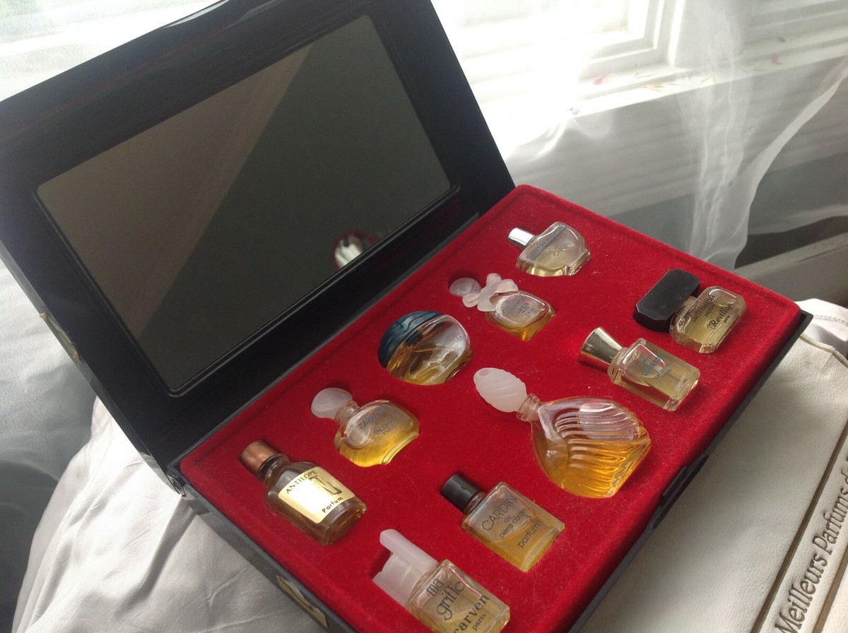 perfume 80's miniature collectible France LES MEILLEURS PARFUMS DE