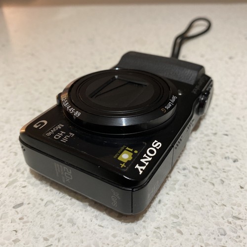 SONY DSC-HX20V Cyber-Shot Digital Camera -Black -Made In Japan w/genuine Battery - Picture 9 of 12