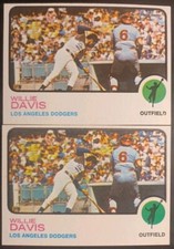 1973 TOPPS #35 LOS ANGELES DODGERS WILLIE DAVIS (2) NM/MT 03552