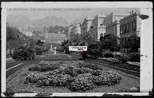 Plate Glass Photo, Negative Black & White 3 1/2x5 1/2in, Menton, Gardens Casino