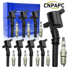 8 Pack Ignition Coil& Spark Plug For Ford F150 TRITON V8 1997-2003 5.4L /00-2009