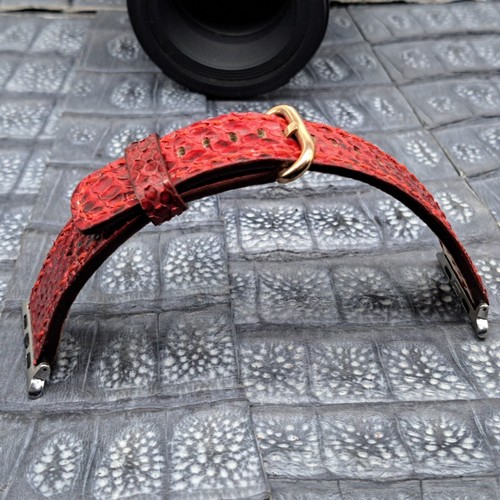 Exotic Leather Watch Band for Apple Watch size 42/44/45mm - Picture 5 of 12