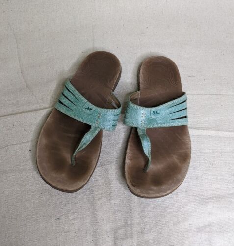 Chaco Sansa  Leather Flip Flop Thong Sandals Women