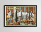 CALIFORNIA "Large Letter" Postcard POSTER! (up to 24" x 36") - Redwood - Sequoia