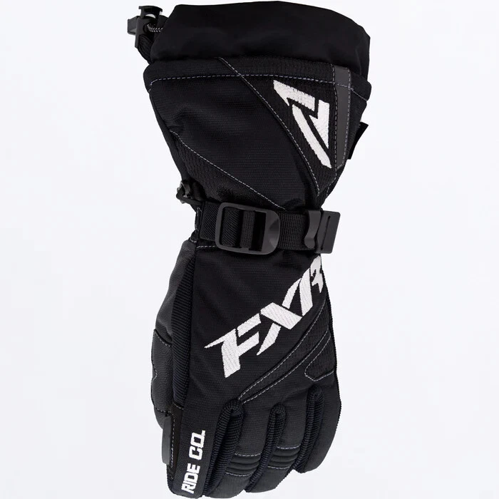 FXR YOUTH KIDS HELIX RACE SNOW GLOVES - Black - KIDS - Large - NEW