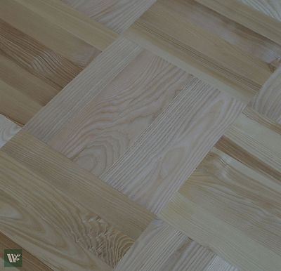 Prime Grade 14'' Ascheparkettboden - Massivholz - 22 mm massives Profil - HS40