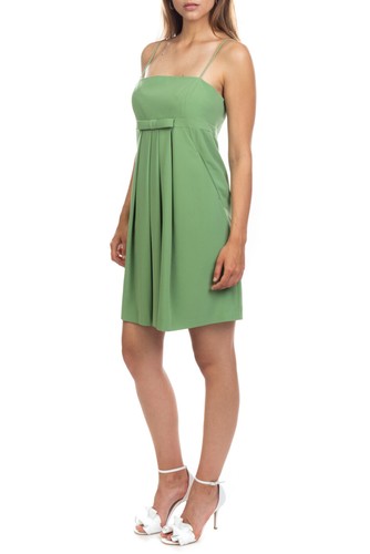RRP €390 MOSCHINO CHEAP AND CHIC Trapeze Dress Size 44 / L Pleated Strappy - Picture 3 of 8