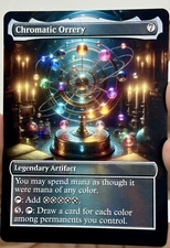 Chromatic Orrery Proxy Card with Custom designed art